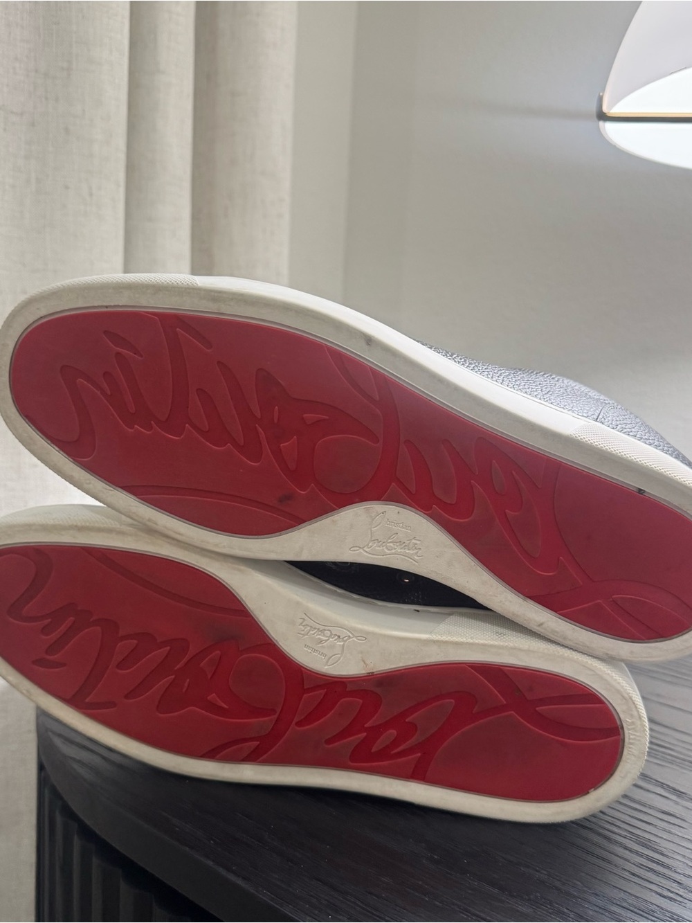 Christian Louboutin Rantulow Orlato Sneakers Leather Dark Gray 44 - Picture 8 of 8
